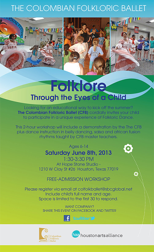 The Colombian Folkloric Ballet—Folklore Through the Eyes of Children Houston 2013